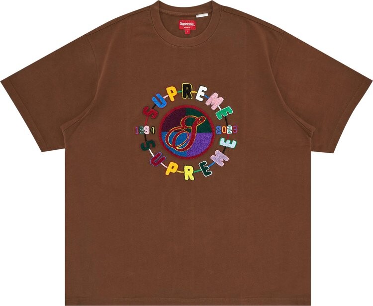 

Футболка Supreme Chenille Crest Short-Sleeve Top 'Brown', коричневый