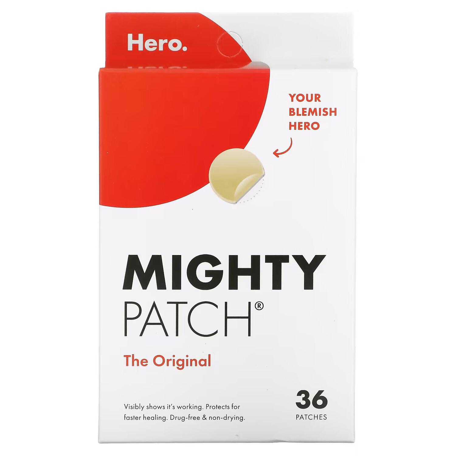 

Hero Cosmetics, Mighty Patch, оригинальные пластыри, 36 шт.