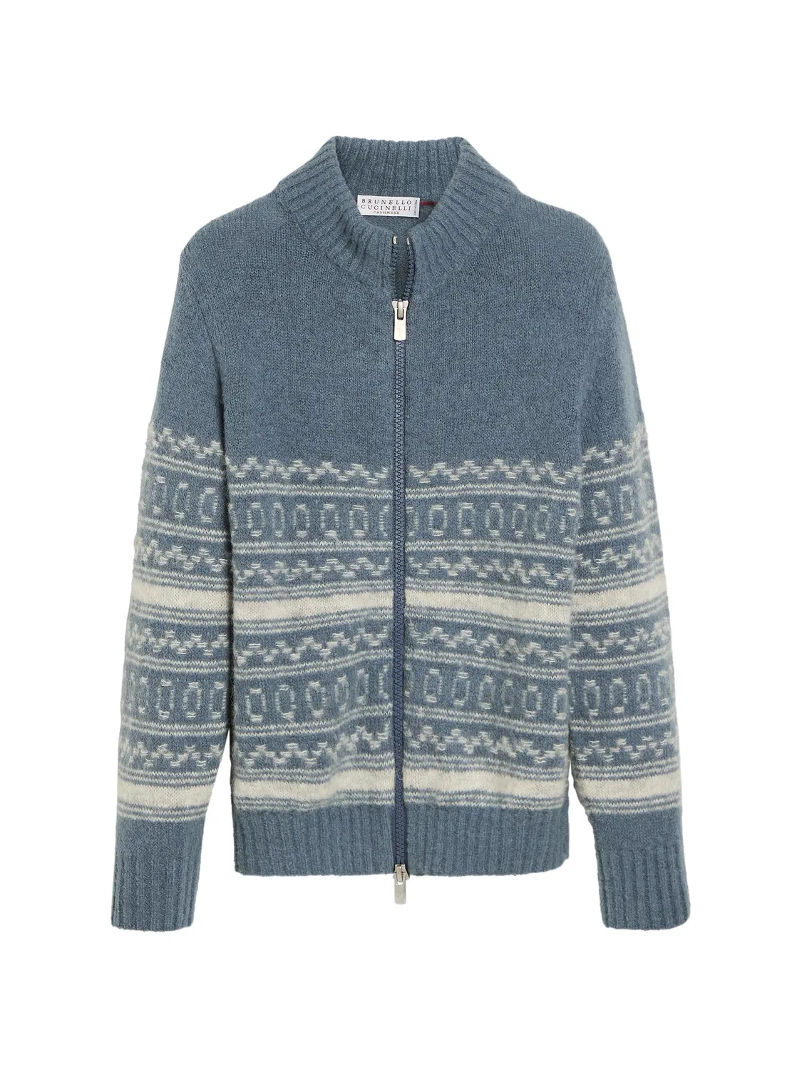 Кардиган на молнии Brunello Cucinelli Kids, синий