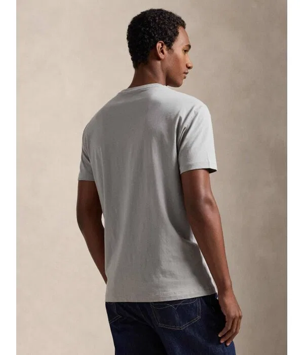 Мужская футболка с классической посадкой Polo Ralph Lauren, серый — фото 3