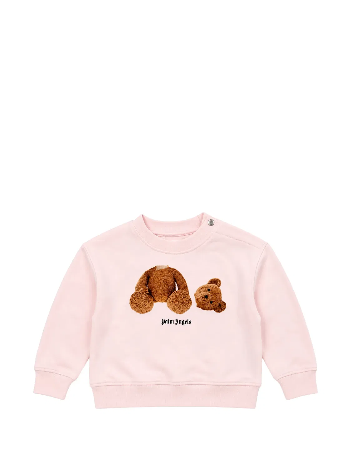 Palm Angels Свитшот с медвежьим принтом розовый