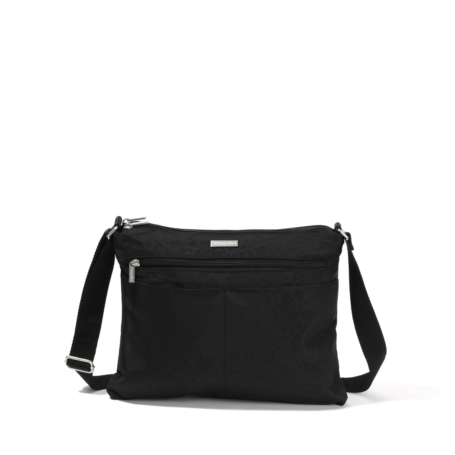 

Baggallini Большая сумка на молнии, цвет Black Cheetah Emboss