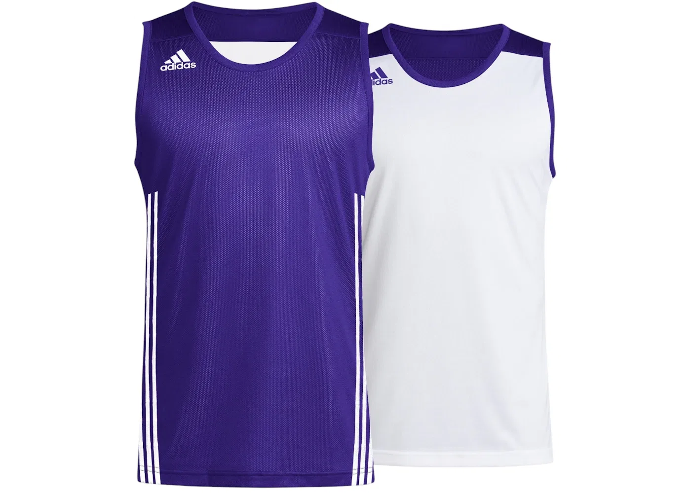 Мужская реверсивная футболка-джерси Adidas 3G Speed, цвет Collegiate Purple White