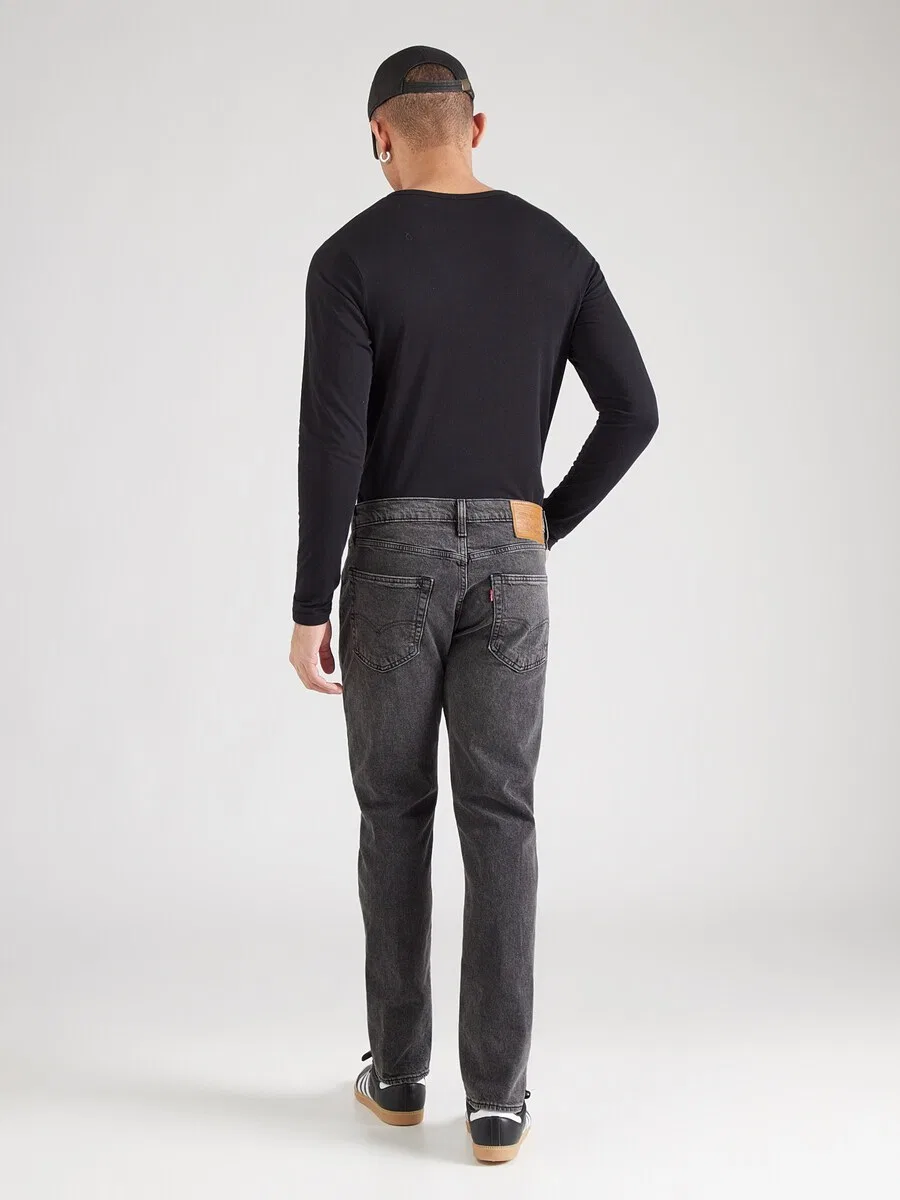 Джинсы LEVI'S Regular '502 TAPER' из черного денима — фото 3