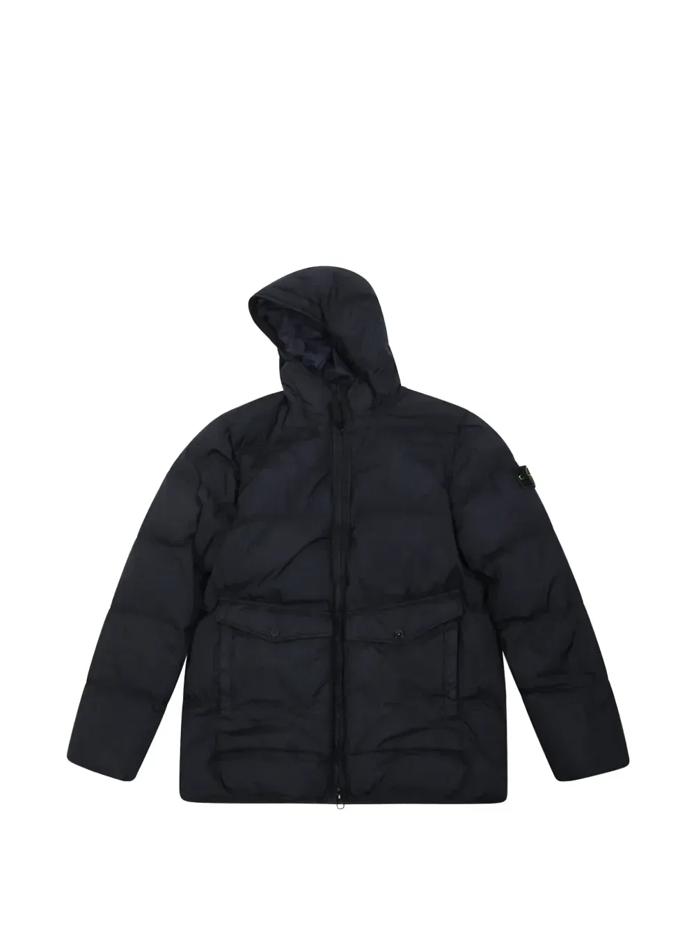Пуховик с капюшоном Stone Island Junior, синий