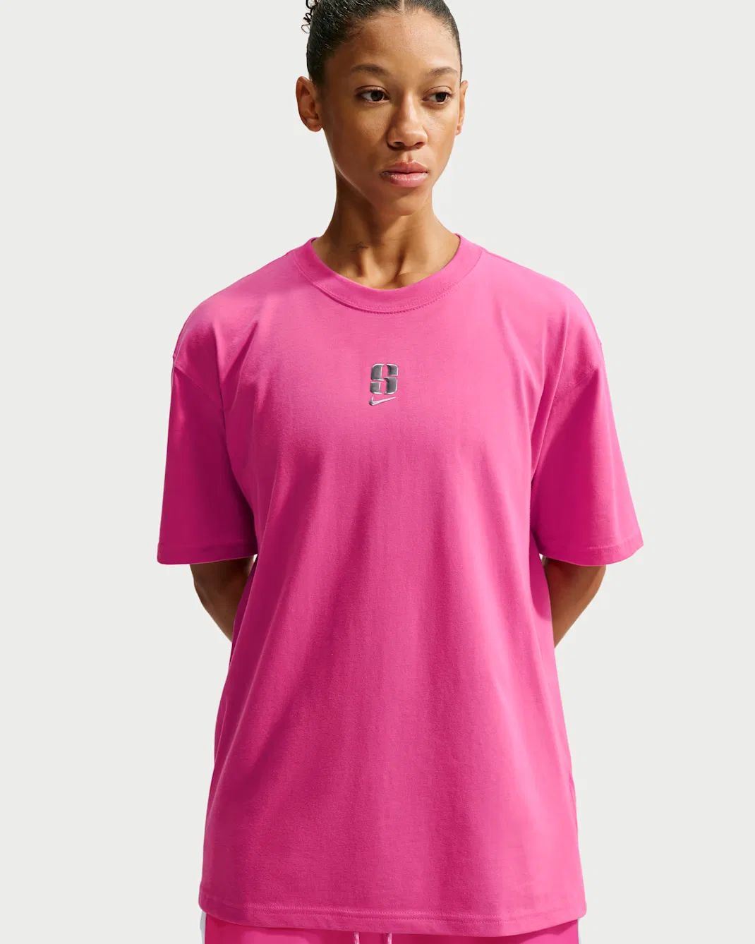 Баскетбольная футболка Nike Dri-FIT Sabrina, Desert Pink — фото 2