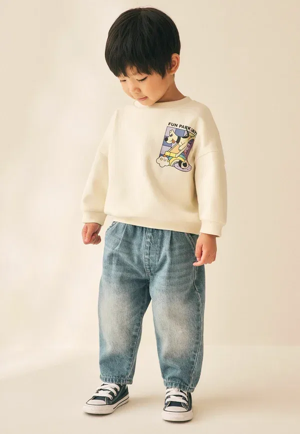 Свитшот с принтом Sweatshirt Next ecru, экрю