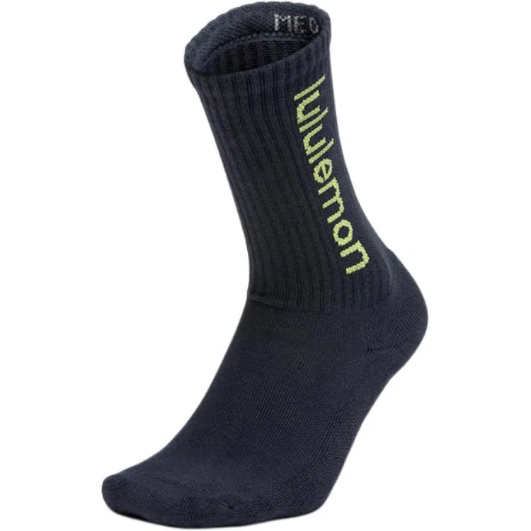Детские носки с высоким голенищем Lululemon SS25, 1 Pack(White/Black/WHT/BLK) — фото 3