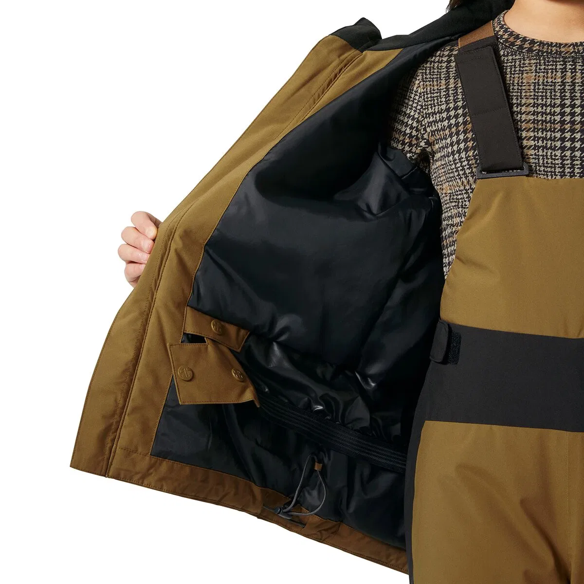 Детская снеговая куртка для девочек с принтом Jr Stellar Jacket 2.0 Helly Hansen, Sepia — фото 3