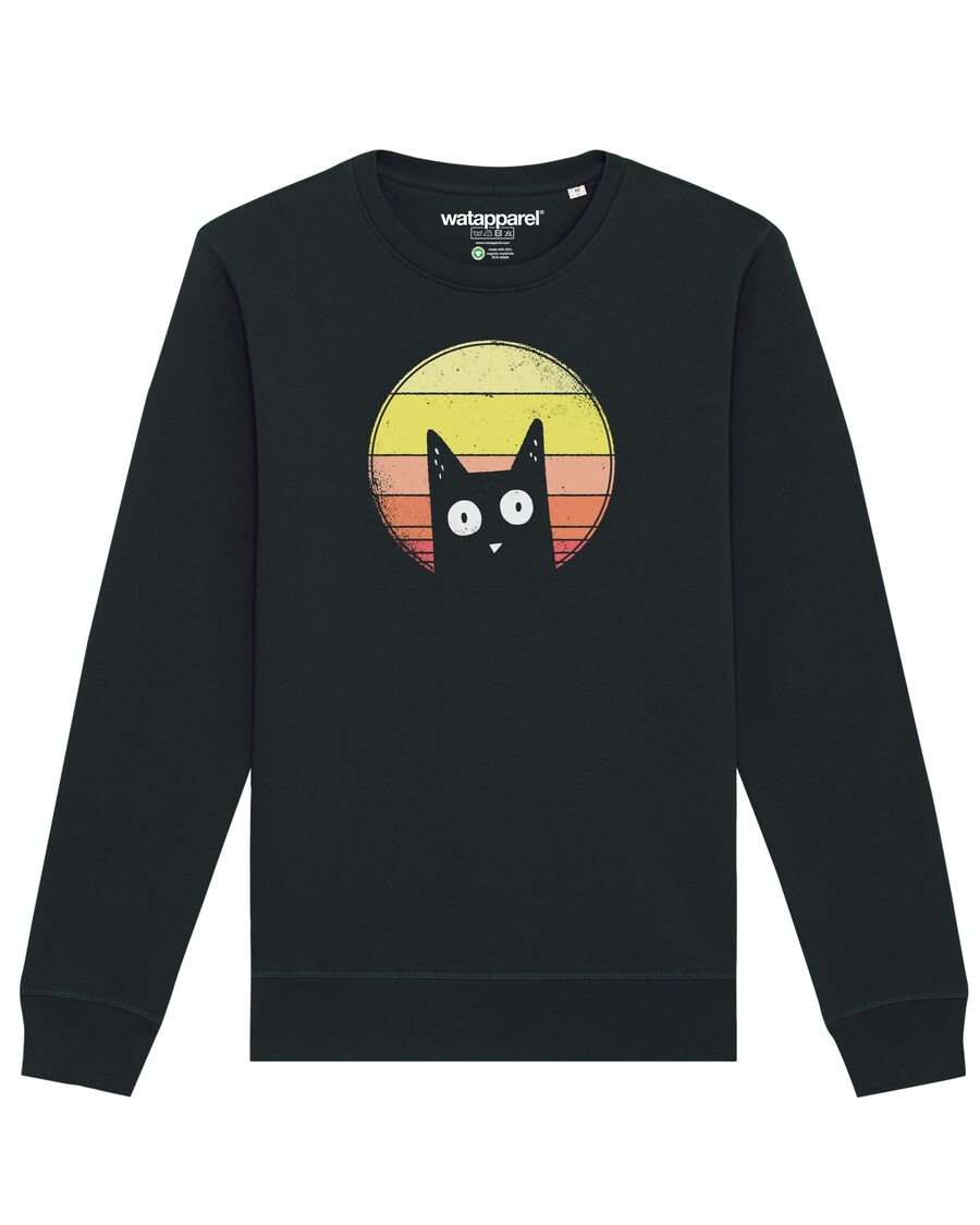 

Свитер Watapparel Sweatshirt Sunset Cat, черный