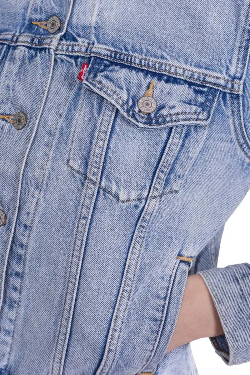 Женская джинсовая куртка с длинным рукавом Ex Levi's, Pastellblau Hellblau — фото 4