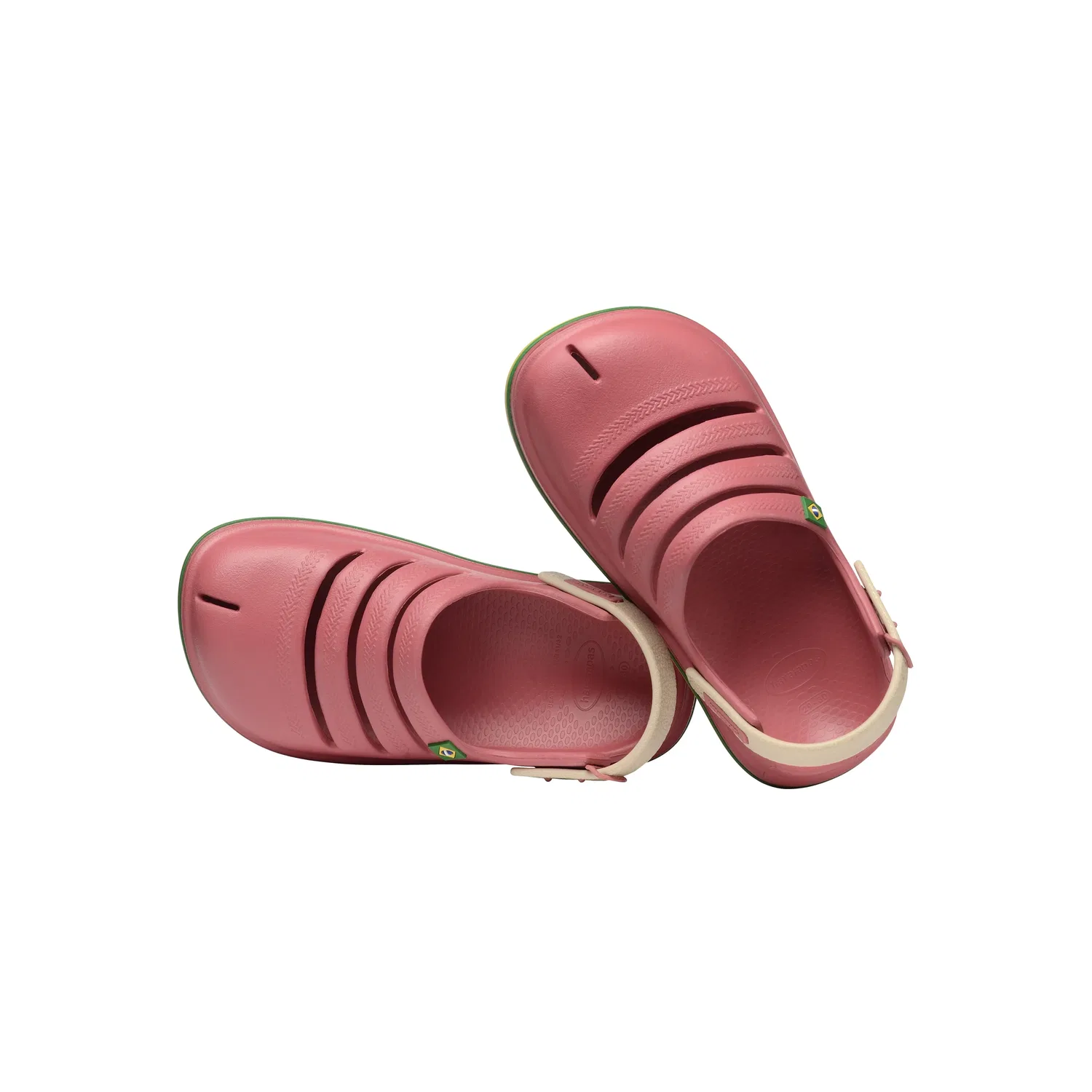 Клоги детские с пряжкой Clog Brasil Havaianas, розовый — фото 3