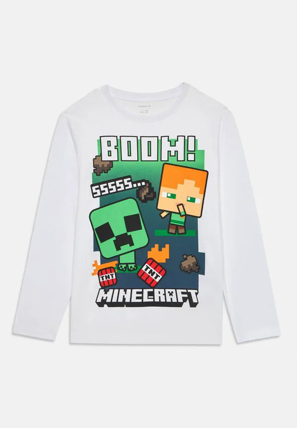 Футболка с длинными рукавами nkmac minecraft reg Name It, Bright White