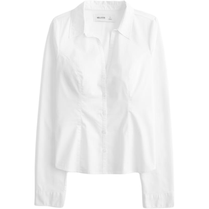 

Hollister/ Рубашка Women's White Lapel Moderate