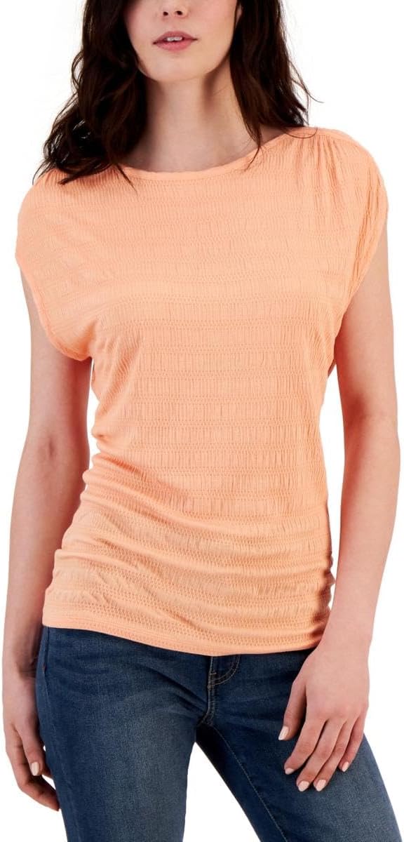 

Женская футболка Tommy Hilfiger с круглым вырезом и рукавами-крылышками, Coral Reef, Розовый, Женская футболка Tommy Hilfiger с круглым вырезом и рукавами-крылышками, Coral Reef