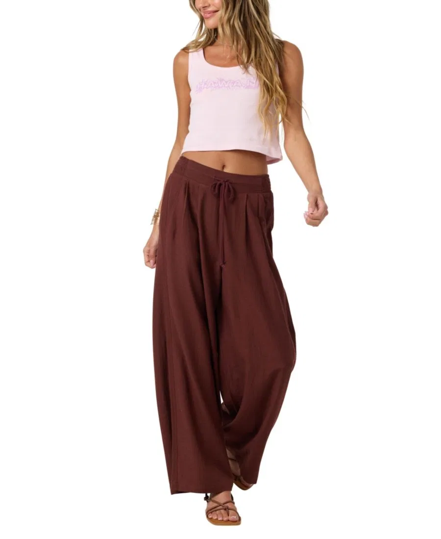 Брюки Kree Linen Pull-On O'Neill, Chocolate — фото 3