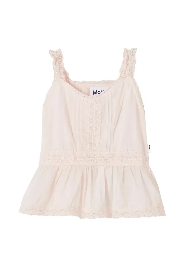 Топ хлопковый Blouse Molo, Pink, розовый