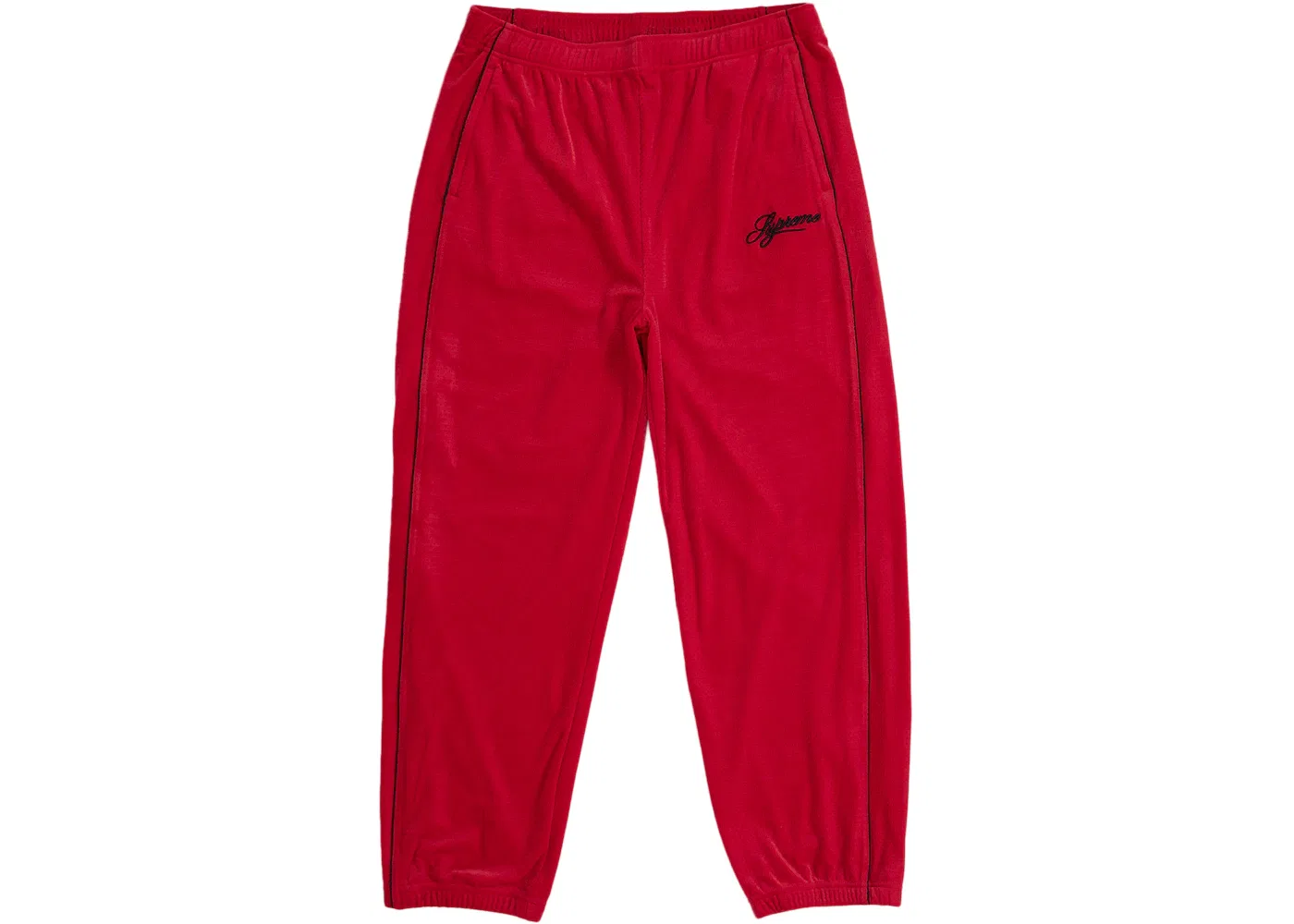 Мужские спортивные штаны из велюра с сеткой Pant Supreme, Red