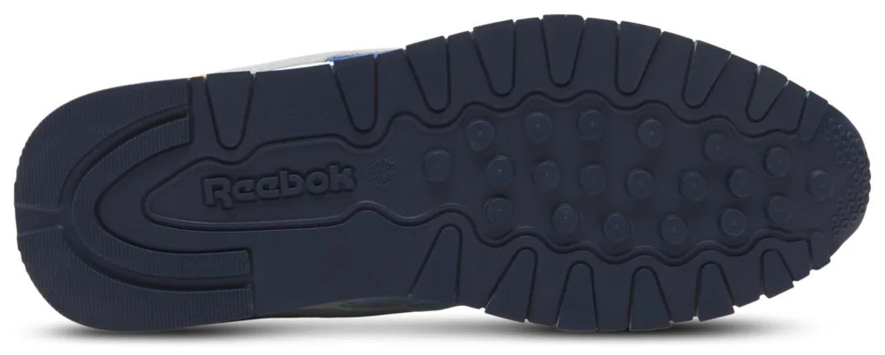 Кроссовки для мальчиков Classic Leather Reebok, цвет Moon/Vector Navy/Vector Red — фото 4