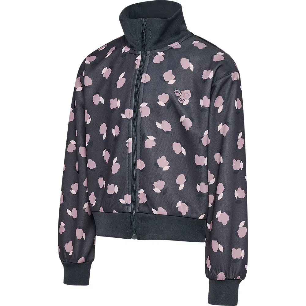 Детская куртка для девочек с принтом hmlJR REG POLY GYM ZIP JACKET Hummel, Blue