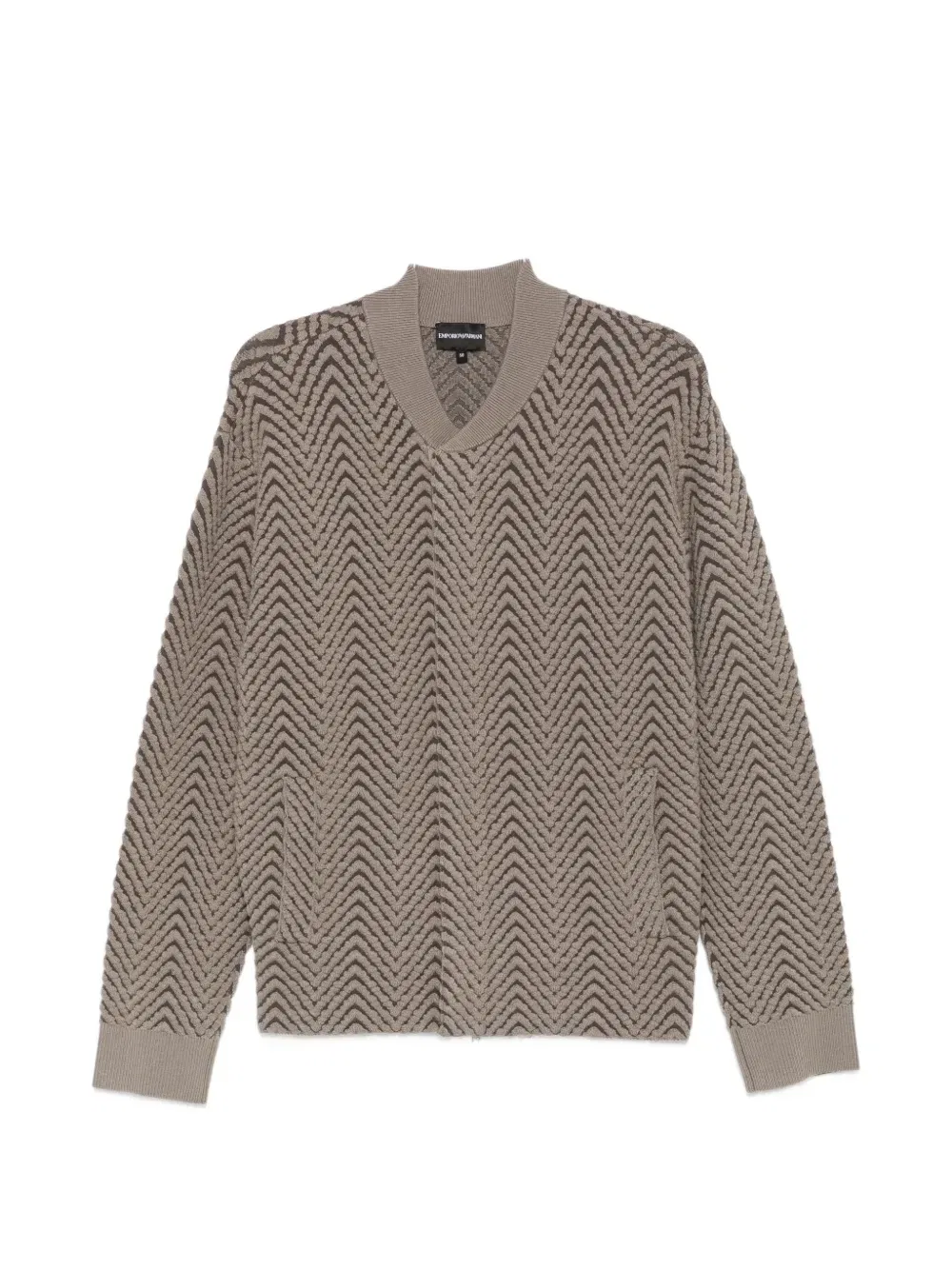 Легкая куртка из шеврона EMPORIO ARMANI, бежевый