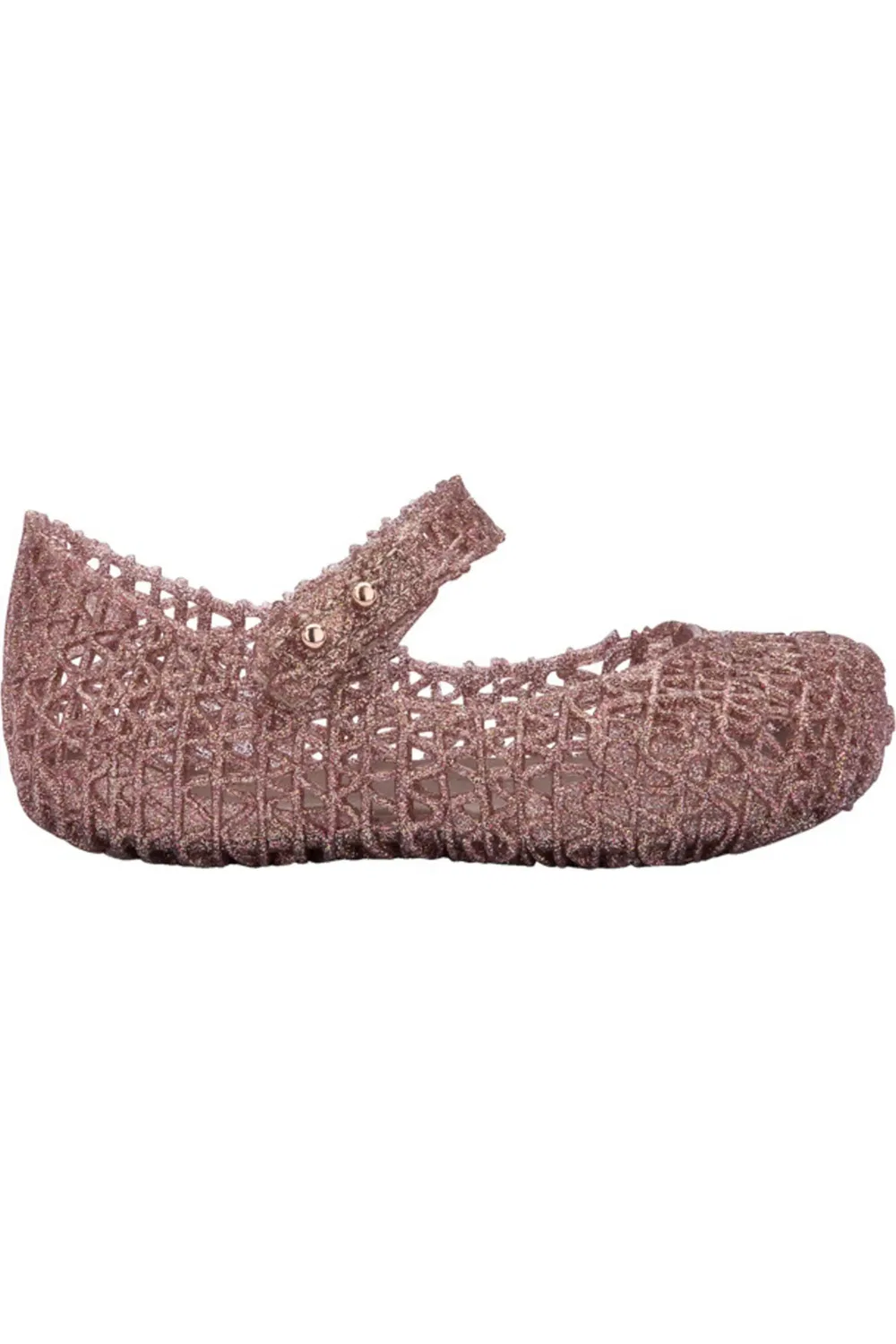 Детские туфли Мэри Джейн на липучке Campana Mini Melissa, светло-розовый — фото 2
