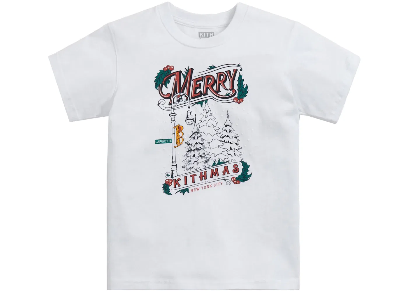 Детская футболка с принтом Tee Kith, White