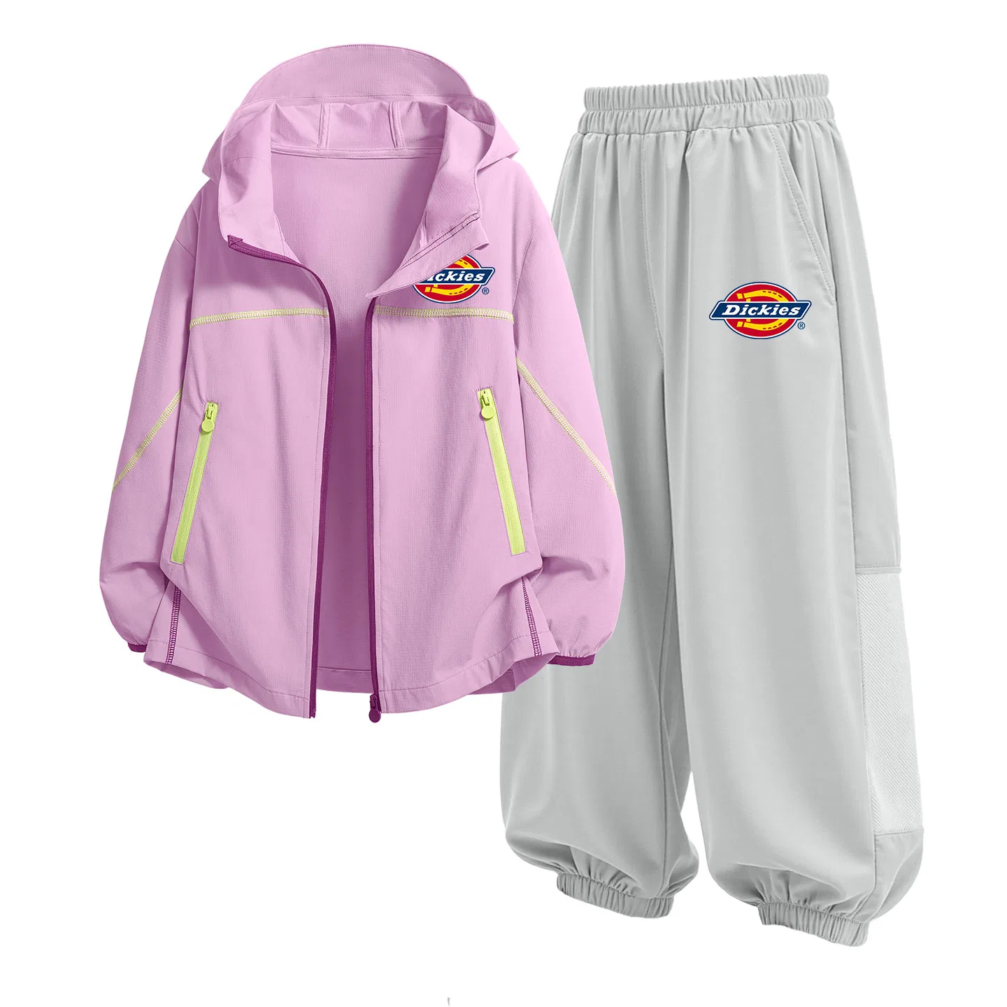 Детский комплект из футболки и шорт с защитой UPF50+ Dickies, Purple/Misty Gray