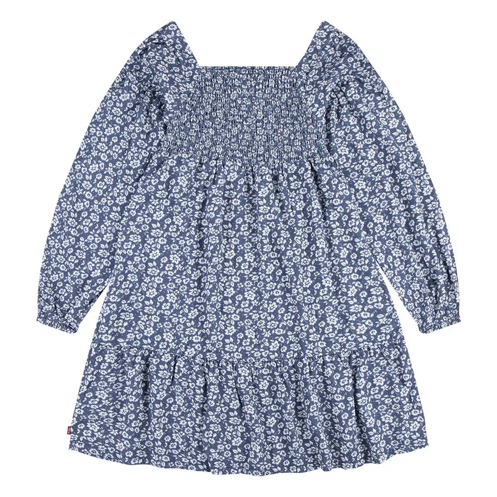 Детское платье с длинным рукавом Smocked Dress Levi's, Blue — фото 2