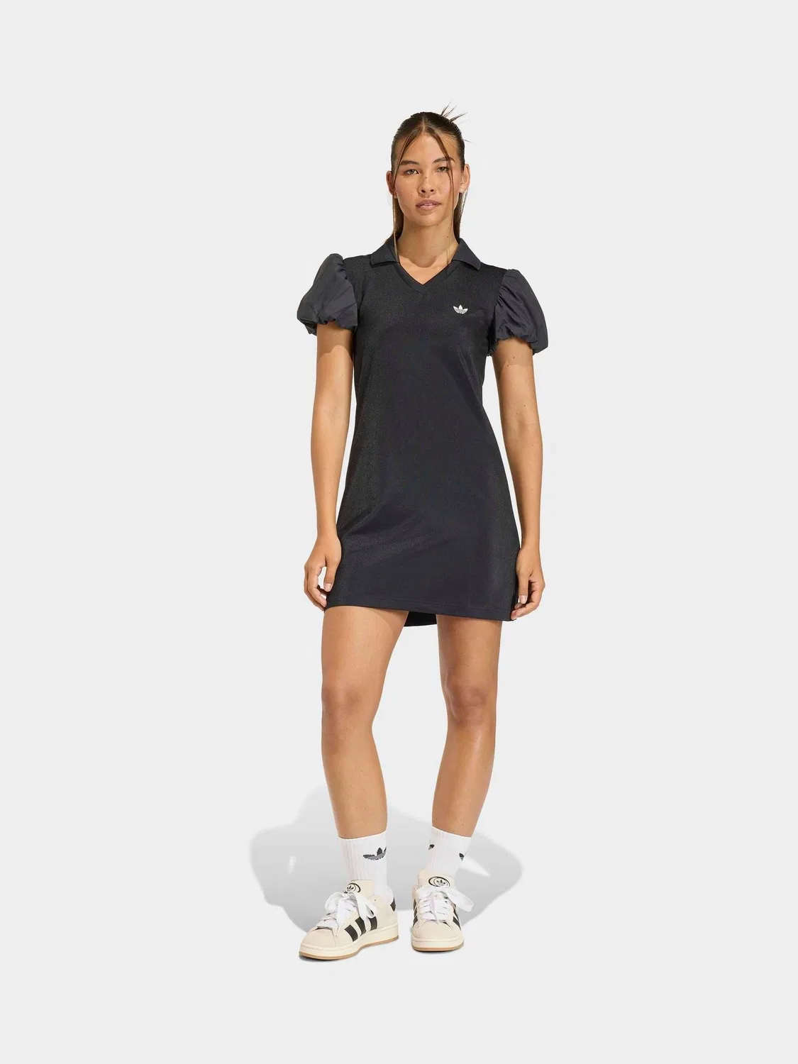 Платье с рукавами-фонариками, adidas Originals Black