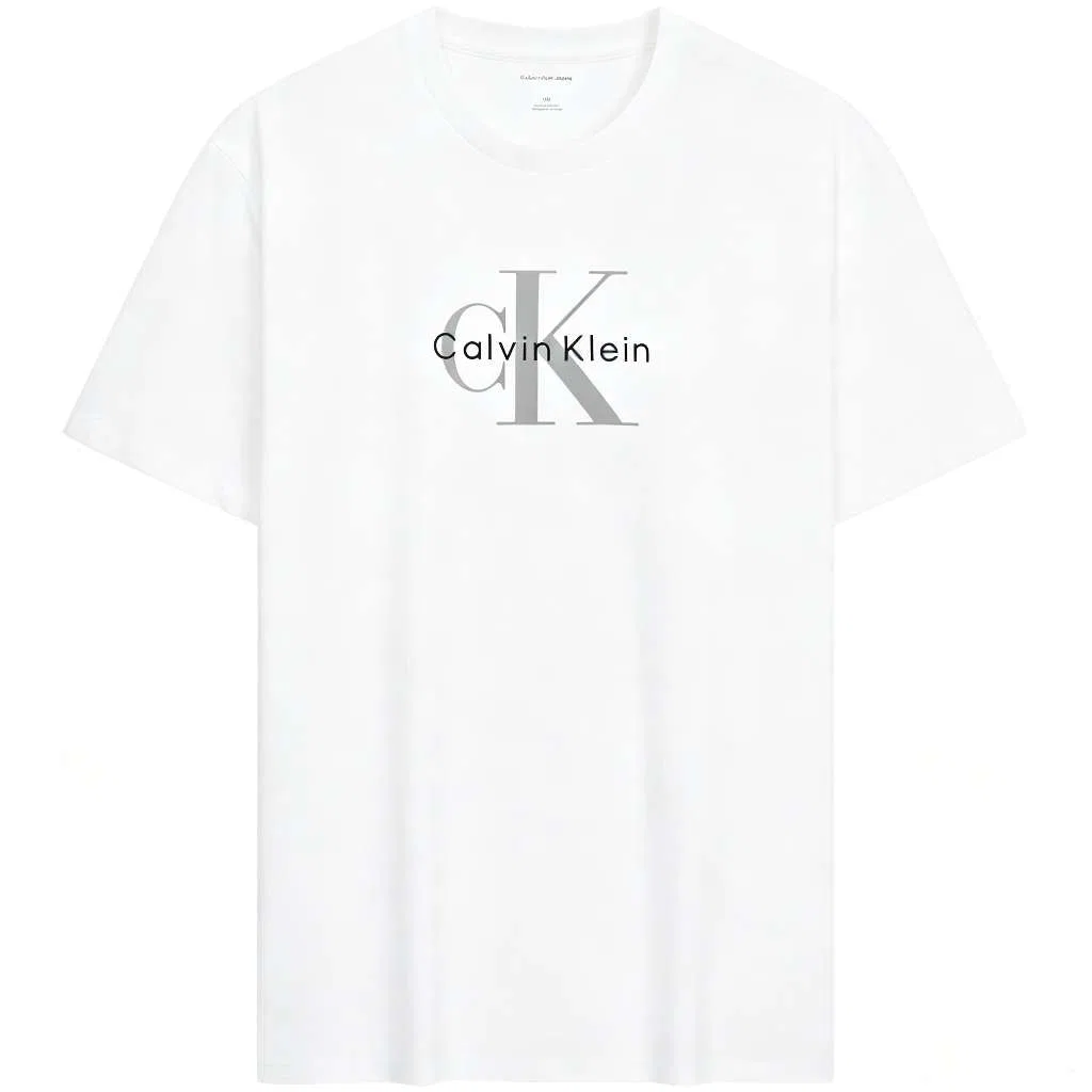 Футболка детская унисекс с круглым вырезом Calvin Klein, White