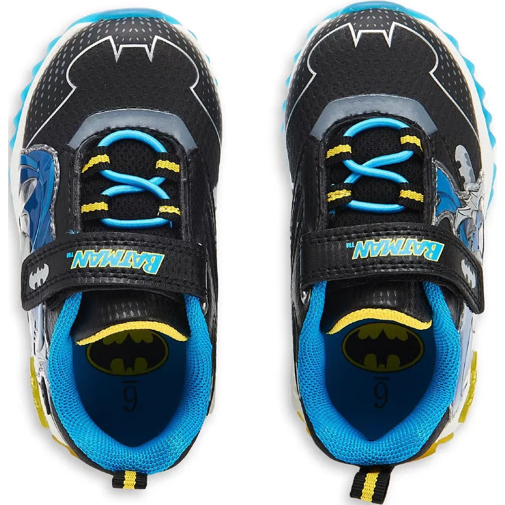 Детские светящиеся кроссовки Batman, Black/Blue/Yellow — фото 4