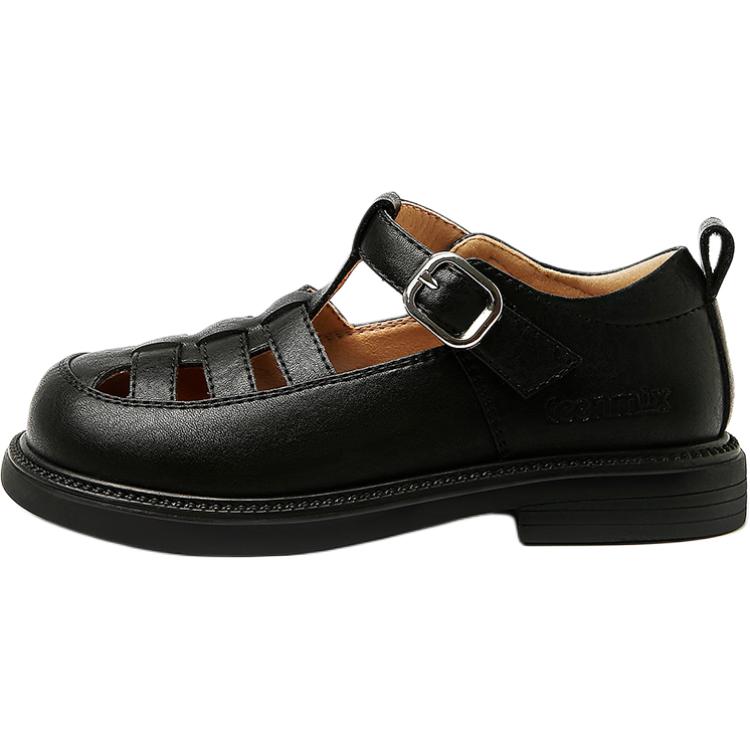 

Детские кожаные туфли Princess Abrasion Resistant Low Top Teenmix, черный