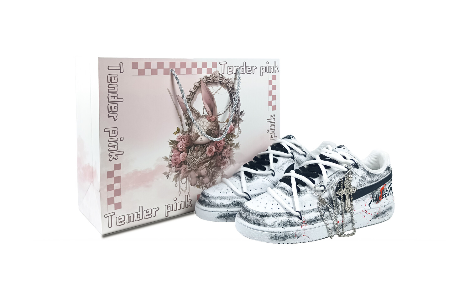 

Кроссовки Nike Court Vision 1 Skateboarding Shoes Men Low-top White/red, черный
