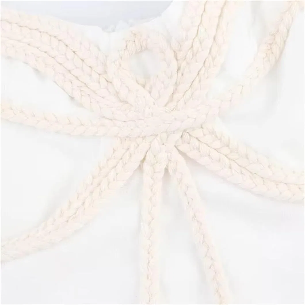 Женское мини-платье с аппликациями Knot Slip, Ivory — фото 3