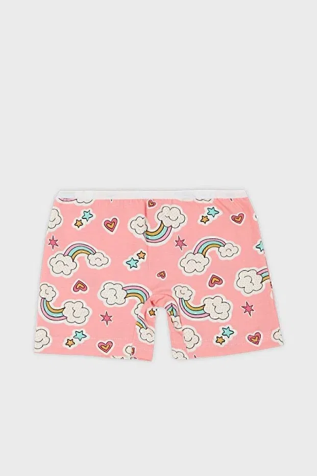 Детский комплект нижнего белья для девочек хлопковый с принтом Lela, Candy Pink — фото 3