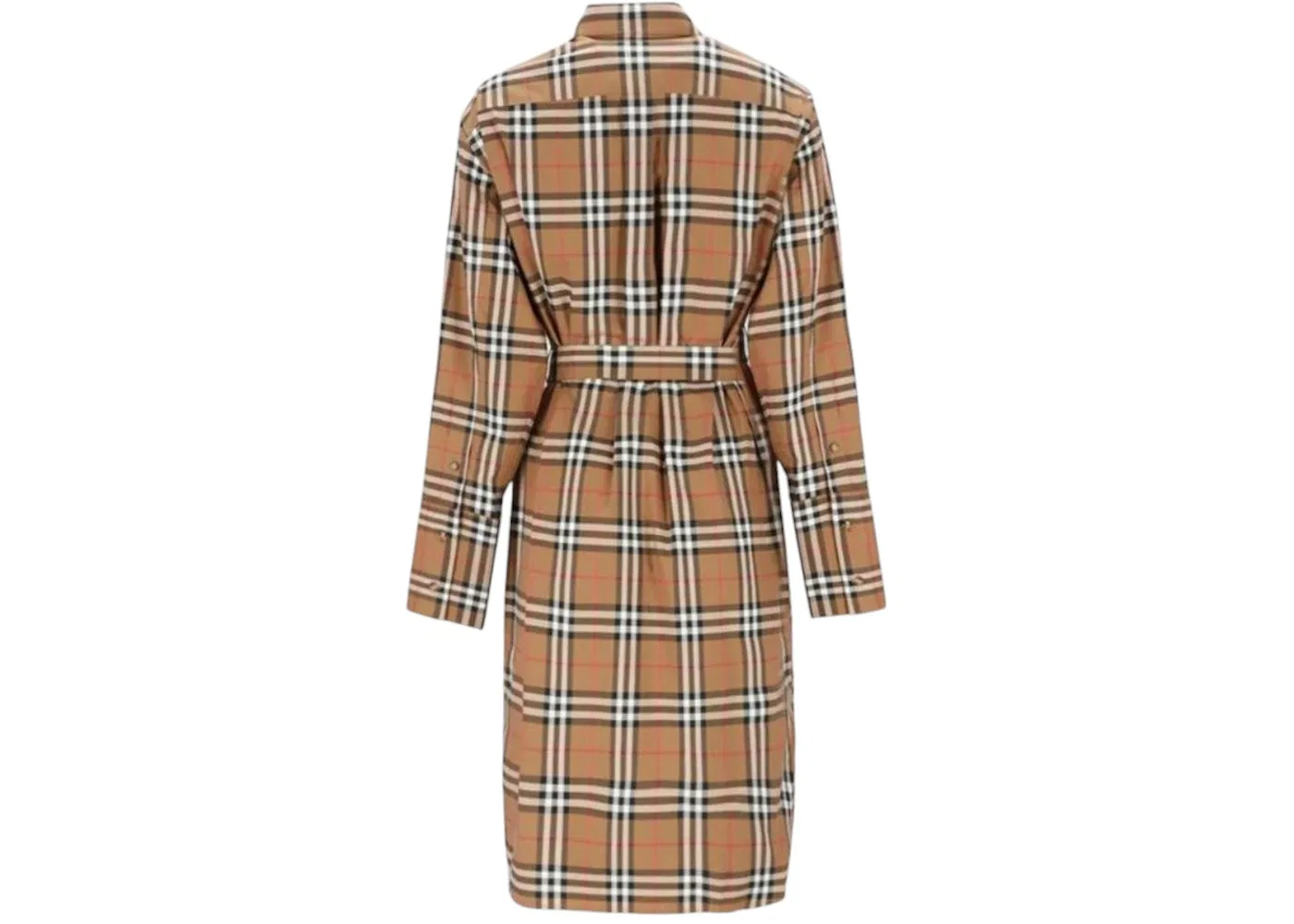 Женское платье с клетчатым принтом Dress Burberry, Brown — фото 2