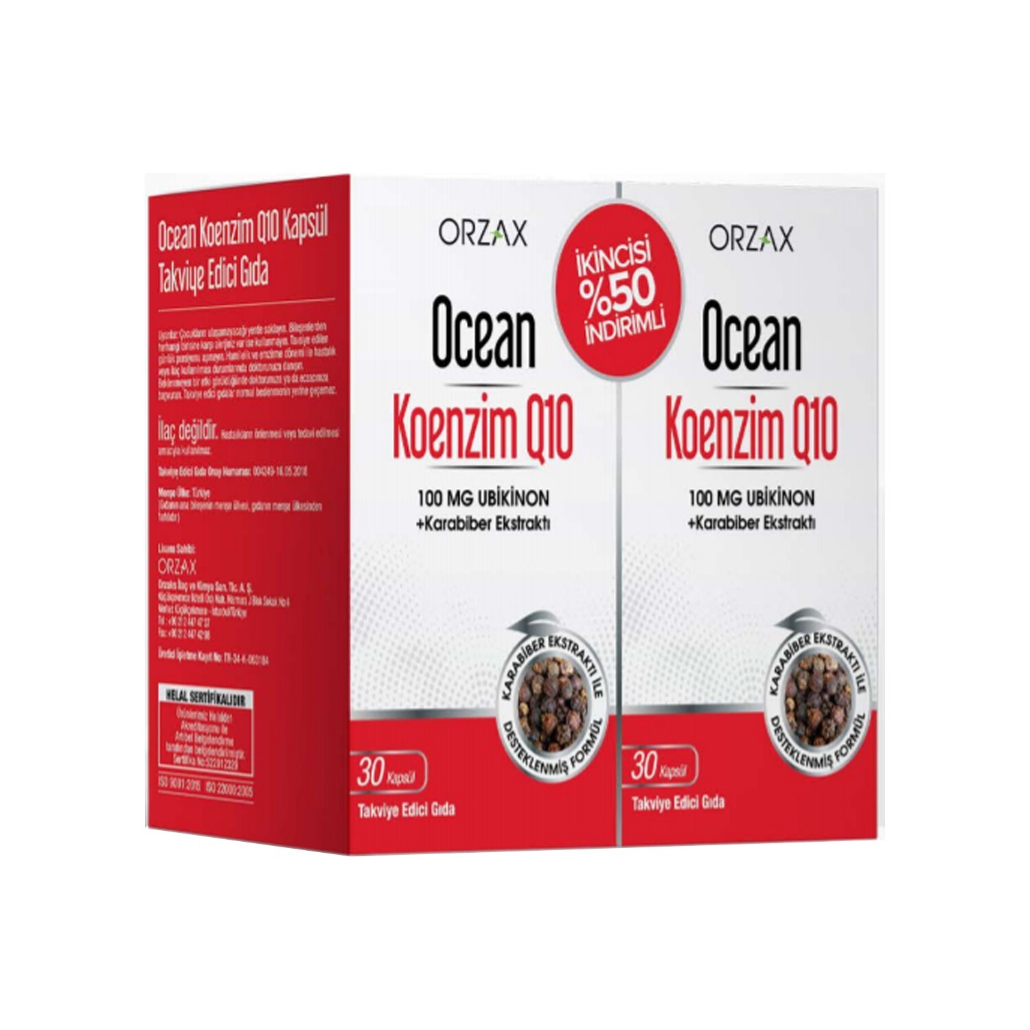 

Коэнзим Q10 Ocean, 2 упаковки по 30 капсул