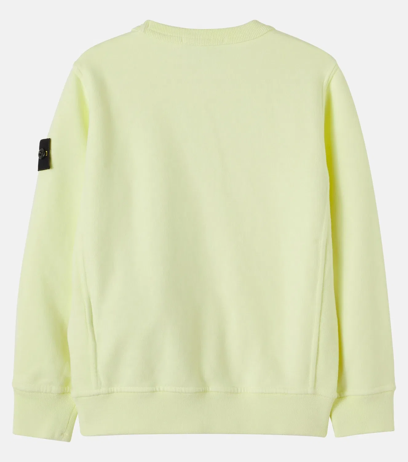 Свитшот хлопковый Stone Island Junior, желтый — фото 3