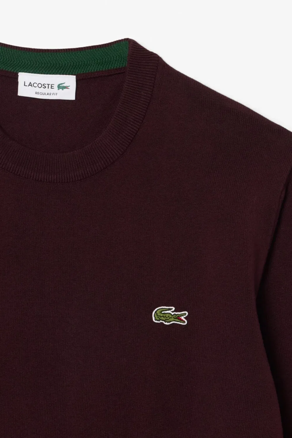 Свитер с круглым вырезом Lacoste, Burgundy — фото 4