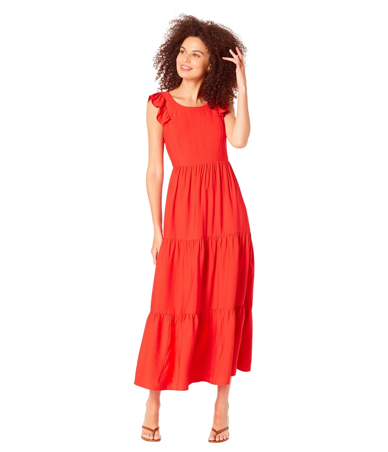 

Платье CeCe, Tiered Tie Back Maxi Dress