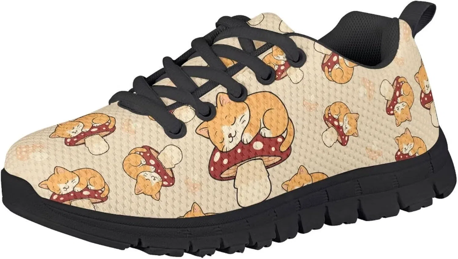 Детские дышащие слипоны с принтом Blue Golf Ball Shoes Pointodoor, Cats Mushroom