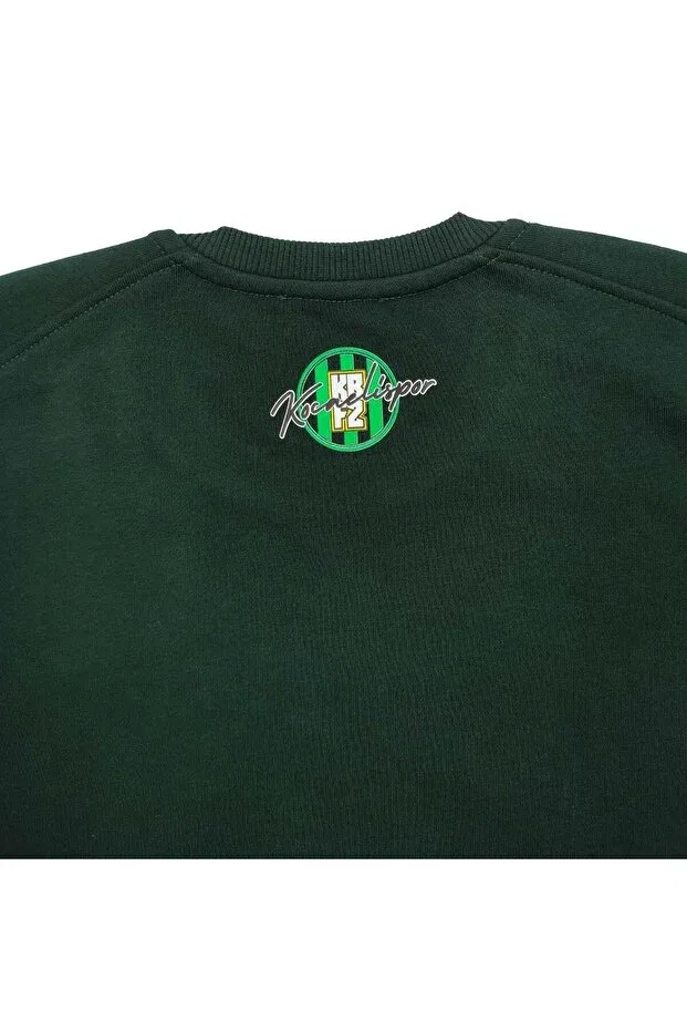 Детские свитшот для девочек с принтом Kocaelispor Licensed Sportrun, Green — фото 4