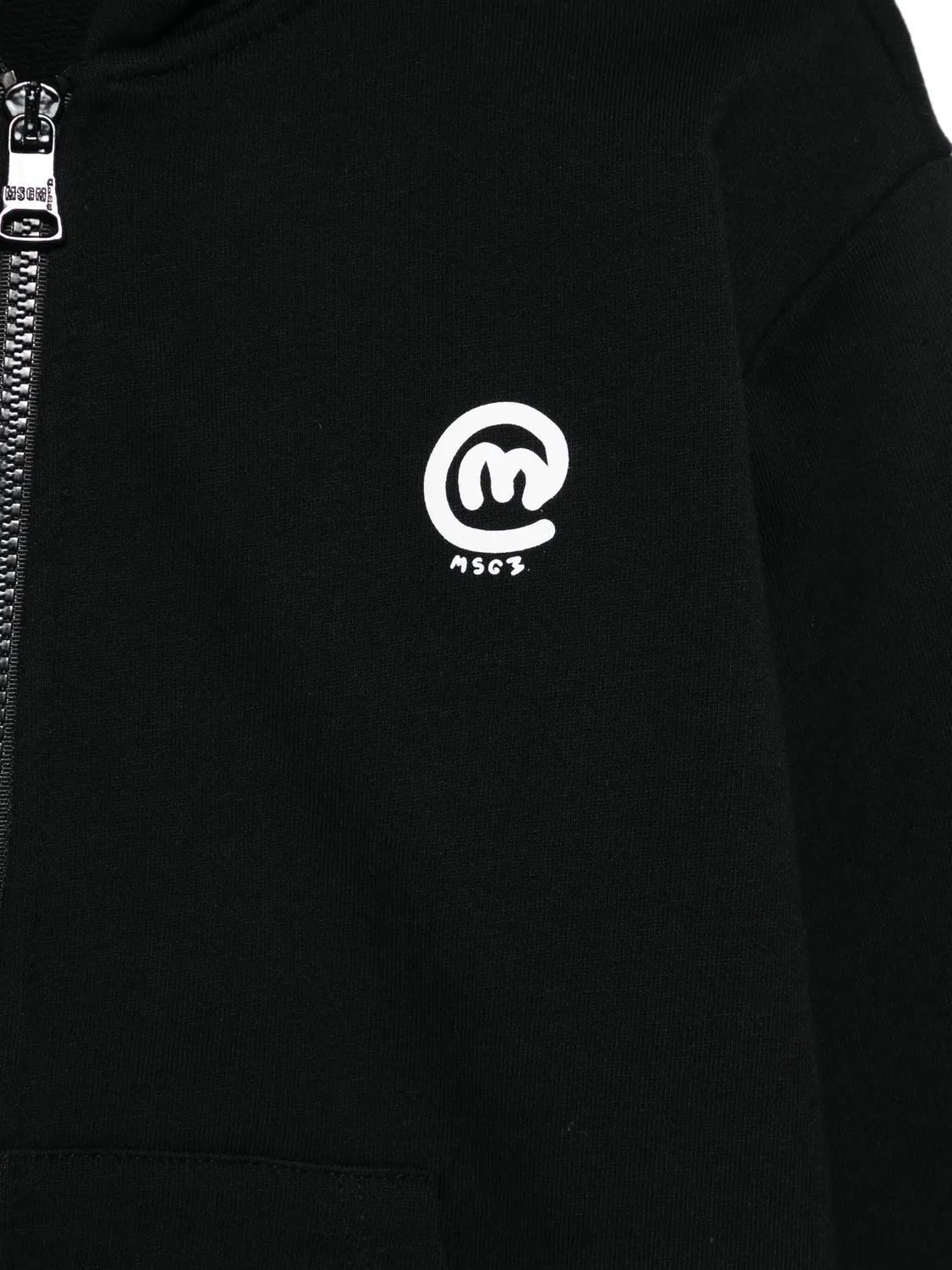 Толстовка с капюшоном для мальчиков MSGM, черный — фото 2