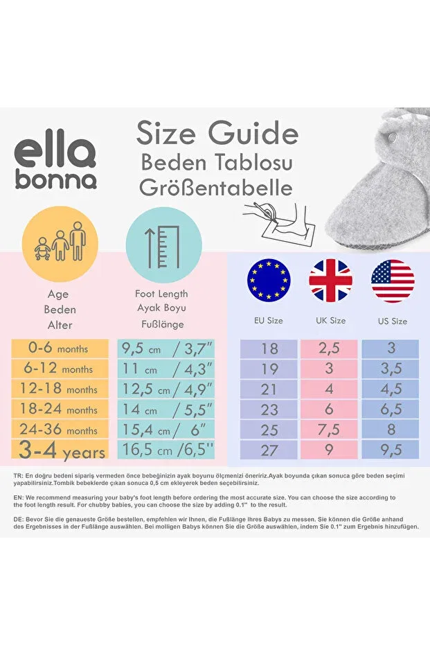Детские тапочки для малышей органические Ella Bonna, Gray-Beige — фото 2