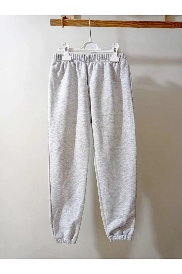 Детские спортивные штаны для девочек хлопковые Krm Kerem Bebe, Gray — фото 2