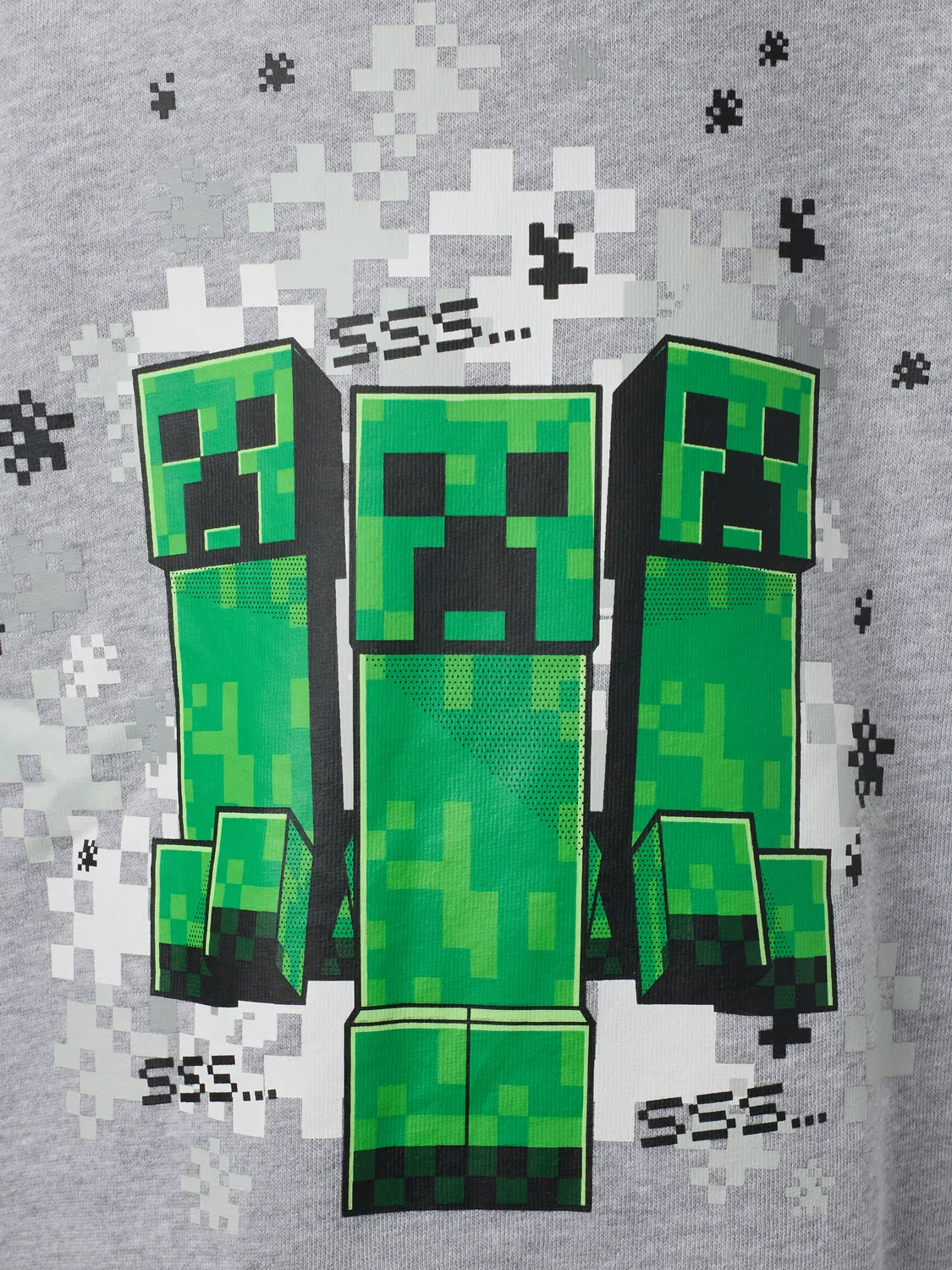 Детский свитшот Minecraft , серый — фото 3