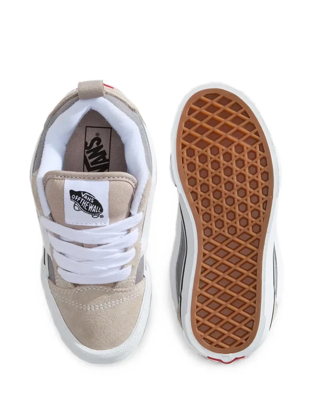 Кроссовки Knu Skool Vans Kids, бежевый — фото 3