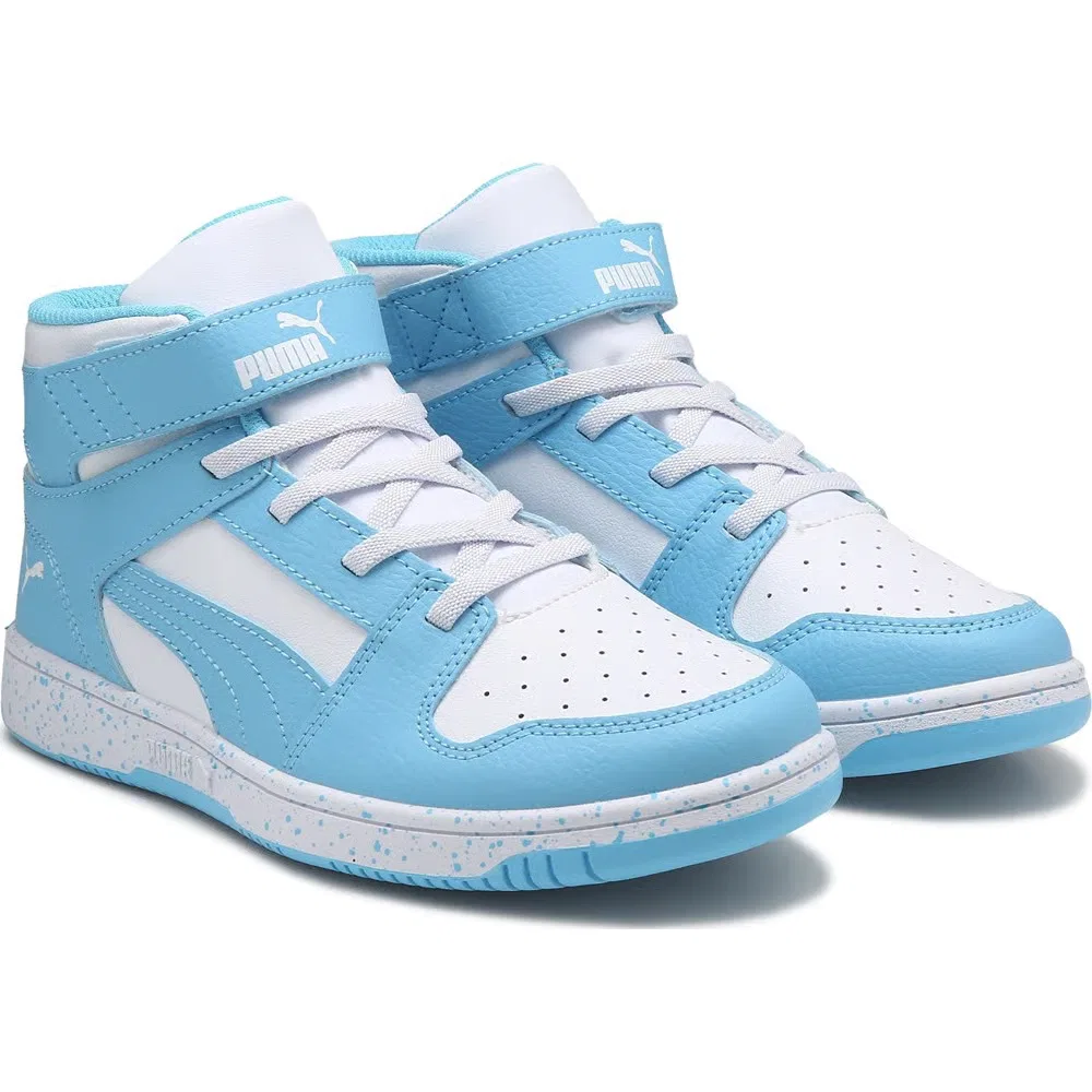 Детские высокие кроссовки Rebound Layup Puma, Blue/White