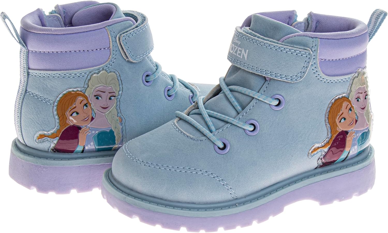 Детские персонажные ботинки Josmo Frozen, Минни Маус, Машинки, Щенячий патруль, Человек-паук, ботинки для мальчиков и девочек, рабочие, светло-голубой — фото 4